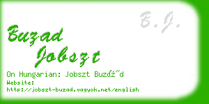 buzad jobszt business card